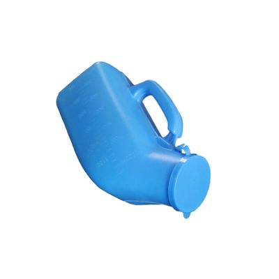 CYDZSRA Lightweight Urinal Pee Bottle for Men with 1200ML Capacity Outdoors Travel and Emergency Easy to Clean and Odorless Male Urinal Pee Urine Bottle Portable Lightweight , Blue , 18x10CM