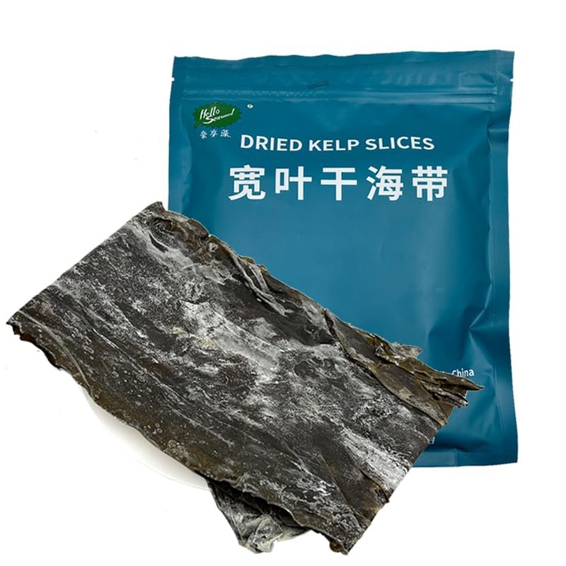 Dried Wide Kelp Slices 200g - Natural Seaweed for Cooking, Soups & Asian Dishes
