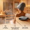 3-Pack Sauna Hat, Breathable Sauna Cap for Women & Men, Wool Hat for Spa & Steam Room, Grey for Men Cap view 4