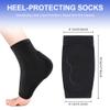 Achilles Tendonitis Heel Protector Socks, Plantar Fasciitis Heel Cup Protectors Achilles Tendon Support Sleeve Gel Padded Compression Sock for Cushion of Bursitis Tendonitis Tenderness Dry Cracked view 2