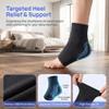 Achilles Tendonitis Heel Protector Socks, Plantar Fasciitis Heel Cup Protectors Achilles Tendon Support Sleeve Gel Padded Compression Sock for Cushion of Bursitis Tendonitis Tenderness Dry Cracked view 3