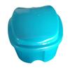 DOITOOL 2pcs Denture Retainer Storage Box Portable Lightweight Pp Material Blue Denture Case with Strainer Hinge for Party and Photo Taking Random Color view 4