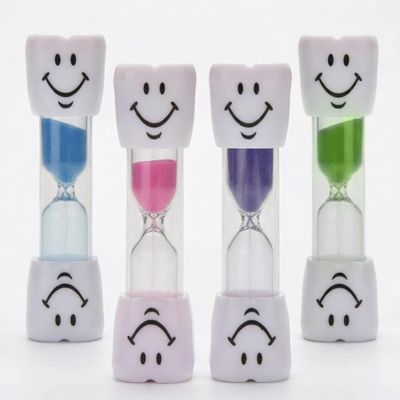 YUNTRUN 4 Pcs Kids Toothbrush Timer, 2 Minute Timer for Teeth, Bathroom 2 Minute Hourglass for Dental Habit Tool, Cooking Eggs (Blue & Pink & Yellow & Purple