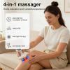 4-in-1 Electric Gua Sha Massager, 9-Level Suction & Heat Therapy - Vacuum Cupping Massage Tool for Cellulite Reduction, Body Contouring - Rechargeable & Portable Cellulite Massager Tool (Red) view 2