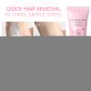 50g Women Facial Hair Removal Cream For Face Sensitive Skin, Gentle And Effective Hair Removal, Moisturizing The Skin, For Underarm Back Facial Travel Vacation Post-Wax Care Bikini Area Leg view 4