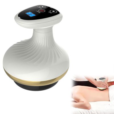 4-in-1 Electric Gua Sha Massager,Electric Gua Sha Device with Heat & Suction, 9 Levels Adjustable Scraping Tool for Body Sculpting, Cellulite Reduction, Lymphatic Drainage & Muscle Relaxation (A)
