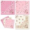 Whaline 120Pcs Paisley Cocktail Napkins Western Bandana Paper Napkins Apricot Pink Cowgirl Party Beverage Napkin for for Wild One Yeehaw Bday Rodeo Bachelorette Birthday view 1