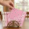 Whaline 120Pcs Paisley Cocktail Napkins Western Bandana Paper Napkins Apricot Pink Cowgirl Party Beverage Napkin for for Wild One Yeehaw Bday Rodeo Bachelorette Birthday view 4