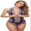 Aioneer Women Lingerie Women'S Bustiers ; Corsets Women One Piece Lingerie Lace Floral Bodysuit Sheer Lingerie view 2