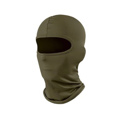 TIANSHENGQI Motorcycle Sun Protection Full Face Mask Breathable Mesh Airsoft Mask Bicycle Cycling Head Cover(Army green)