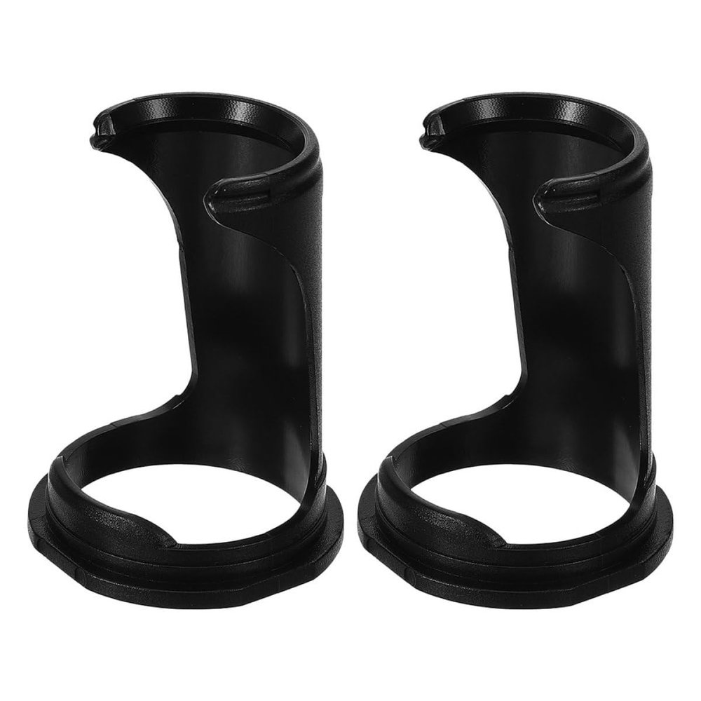 Amosfun 2pcs Beard Brush Holder Stand Portable Storage Organizer Sleek Plastic Shaving Brush Rack for Men Casual and Business Use
