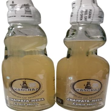 Banta Chatpata Jeera Soda 200ml Glass Bottle Traditional Indian Marble Soda Drink | Spiced Cumin Flavoured Fizzy Beverage | Classic Goli Soda | Ready-to-Drink Soft Drink (Pack of 2)