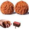 2026 New Wenwan Walnuts, Chinese Walnut Fidget Toys for Stress Relief Hand Massage, 2pcs Solid Wood Grip Balls, Portable Care Balls for Elderly Hand Exercise Training Meditation (With Box) view 1