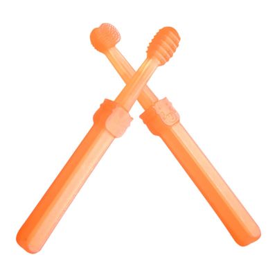 TEHAUX 2pcs Delicate Toothbrush Set for Boy Girl Oral Cleaner Silicone Toothbrush Set for Boys and Girls for Newborn and Tongue Cleaning Brush in Mouth Brush Care