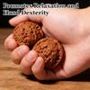 2026 New Wenwan Walnuts, Chinese Walnut Fidget Toys for Stress Relief Hand Massage, 2pcs Solid Wood Grip Balls, Portable Care Balls for Elderly Hand Exercise Training Meditation (Only Walnuts) view 3