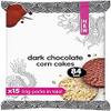 Dark Chocolate Corn Cakes, Gluten Free, 84 kcal, 34g per Pack, Pack of 6 view 3