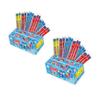 Slush Puppie Squeezee Ice Pops 50 x 60ml | Red Cherry, Lemon &Lime, Strawberry and Blue Raspberry Fruit Flavour Freezer Pops (Pack Of 2, 1, count) view 1