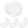 Ciieeo 4pcs Dentures Storage Box Mouthguards Organizer with Semitransparent Pp Material Convenient Storage for Travel and Office Use view 1