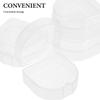 Ciieeo 4pcs Dentures Storage Box Mouthguards Organizer with Semitransparent Pp Material Convenient Storage for Travel and Office Use view 3