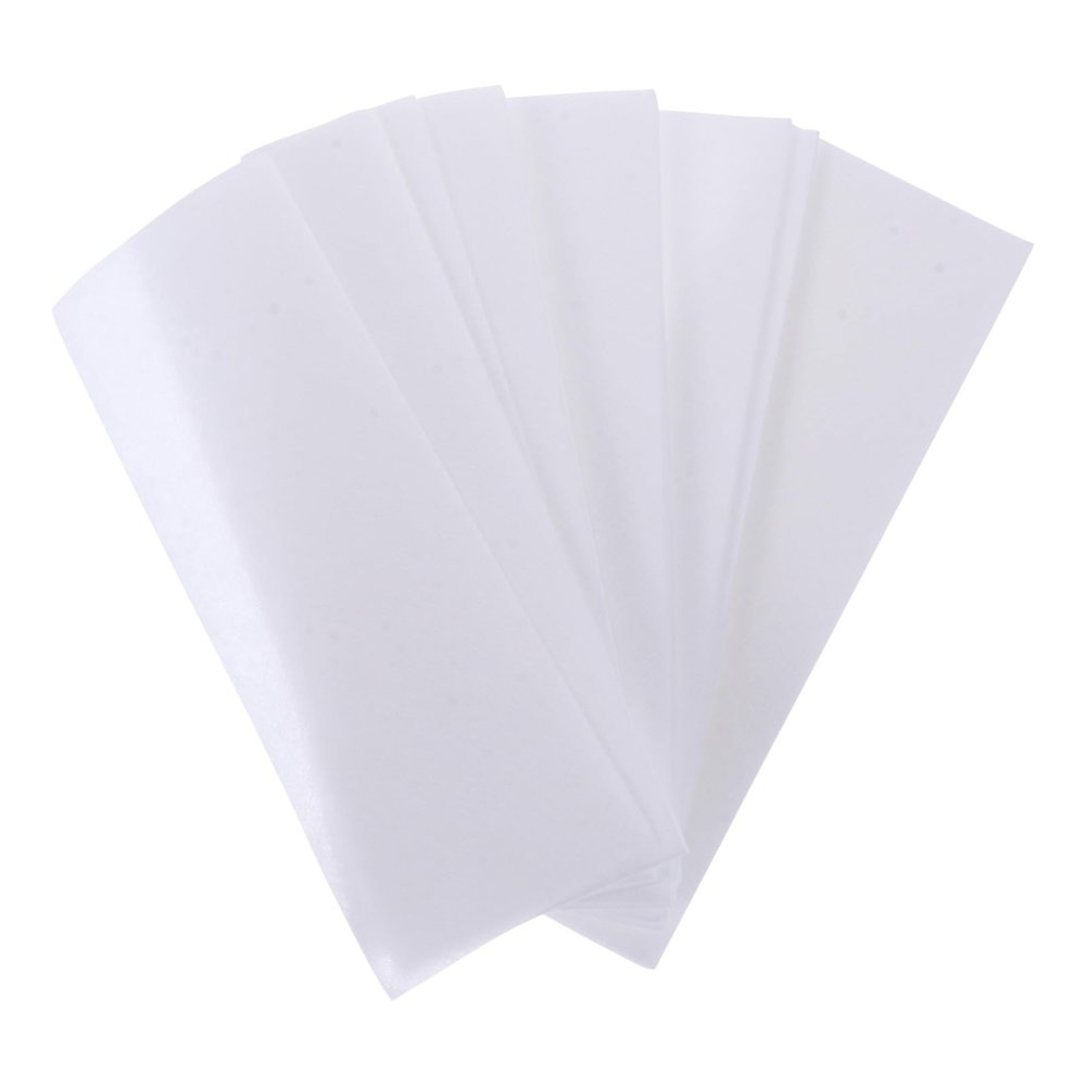 jojofuny 200pcs Hair Removal Wax Paper Strips for Women and Men, Soft and Flexible Non-woven Fabric, Sturdy and Not Easily Torn, for Feet and Legs Hair Removal Anywhere Anytime