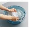 OPPWONG Plastic Wash Basin Dish Basin Kitchen Sink Tub, Sturdy Handles with Durable Construction, Ideal for Bathroom Laundry Dormitory Kitchen Use (L) view 3