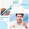 TEMPNAP 4pcs Denture Brush with Large Handle and Multi-Layered Bristles, Double-Sided Toothbrush Made of Pp and Nylon, Ergonomic Design Gentle on Gums for Effective Denture Cleaning view 4