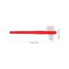 DINHEAROM 4pcs Reusable Denture Brushes with Ergonomic Handle for Half and Full Dentures Double Sided Toothbrush with Nylon Bristles for Home and Travel view 2