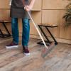 GLSTOY Soft Bristle Broom with Long Stainless Steel Handle for Floors, Portable and Easy to Store, for Indoor Sweeping and Office Cleaning, Lightweight Wood Frame Camping Broom view 4