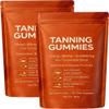 Tanning Gummies, 2026 Tanning Gummies Fast Tan Without Sun, Astaxanthin, Beta Carotene & Lycopene Blend with Vitamins C & E, Beauty Routine Gummy FormatEnhancing Natural Skin Tone 60 Counts (2BOX) view 1