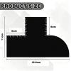 Avavani Barber Enhancement Card, T Shape Hairline Shaping Tool with Measurement Indicators, Reusable Spray Edge Hair Liner Card for Precise Edge Ups & Beard Line Up, Cutting Guide for Men, Black view 2