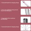 1 Set Lazy Mop Clip On, Clamping System Mini Mops, Flat Mops For Floor Cleaning, For Home Apartment Bathroom Living Room Tile Glass Window Under Ceiling. view 4