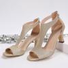 Pumps Women's Glitter Heel Shoes Peep Toe Stiletto Shoes Evening Shoes Dress Shoes High Heels Sandals Women's Shoes Elegant and Comfortable Dance Shoes Wedding Shoes Summer Shoes High Shoes Catwalk view 3