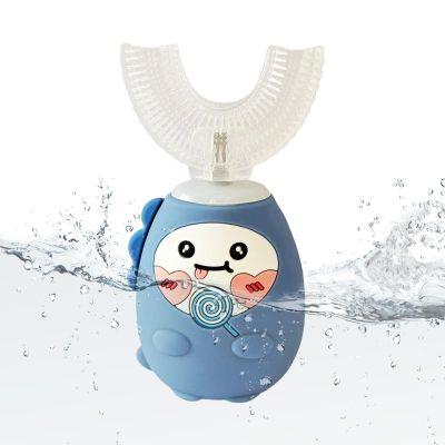 Kids U Shaped Electric Toothbrush - Full Mouth Rechargeable Teeth Cleaner, 3 Modes Timer Toothbrush | Overnight Daily Home Travel Commuting Dormitory Hotel School Boys Girls Care