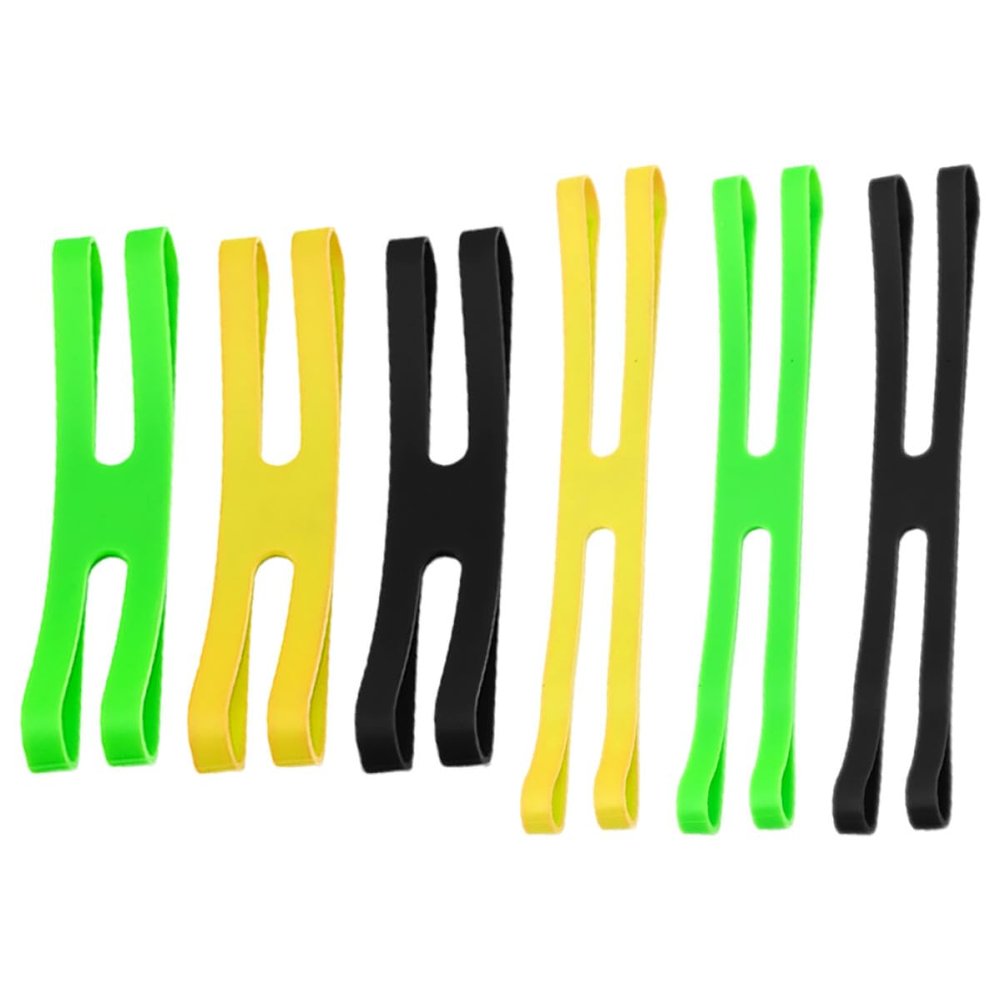 Healvian Silicone Elastic Bands Portable Storage with Easy Installation H-shaped 6pcs Strong Reusable Flexible Straps for Lunch Box and Items for Indoor and Outdoor Use
