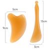 2-Piece Resin Gua Sha Eye Massage Tool Set Facial Scraping Board Tendon Stick for Skin Tightening Circulation Boosting Fatigue Relief Skincare Absorption Enhancement view 2