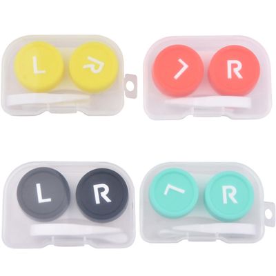 Angoily 8pcs Portable Lens Case for Contact Lenses, Sturdy Pp Material Lens Storage Box Lid, Protect Lenses and Easy to Carry for Outdoor Activity and Decoration Random Color