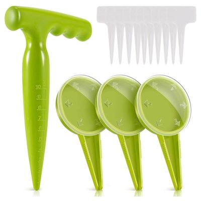 Ergonomic Handheld Garden Seeder Sower Planter with 5 Dials Settings Sowing Seeding Dispenser for Lawns Vegetable Garden Sowing Seeding Dispenser Hand Tool
