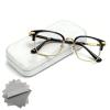 2026 New Upgrade Ultra-Light Anti-Blue Presbyopic Glasses See Clearly & Protect Your Eyes Instantly (Gold,Flat light) view 1
