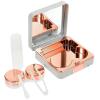 DOITOOL Marble Pattern Contact Case Portable Lens Holder for Travel Small Cosmetic Lens Box for Daily Use and Go Storage view 1