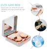 DOITOOL Marble Pattern Contact Case Portable Lens Holder for Travel Small Cosmetic Lens Box for Daily Use and Go Storage view 3