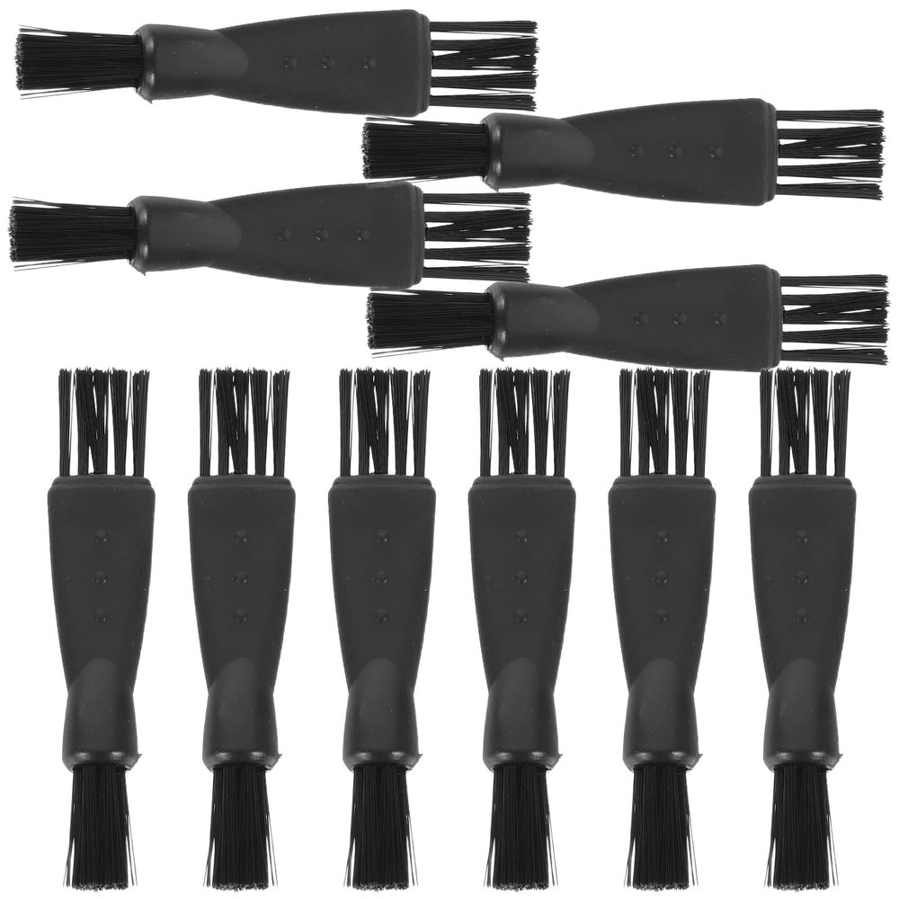 BELLIFFY 10pcs Cleaning Brush for Electric Trimmer Lightweight Nylon Bristles for Men Travel Use