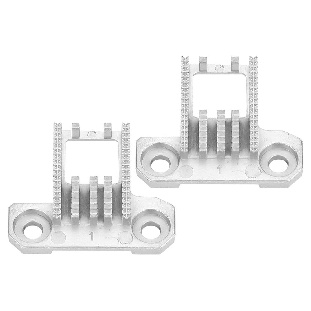 2Pcs Metal Sewing Machine Teeth Feed Dog Replacement for Home Small Business Use Stitching Application Metal Teeth