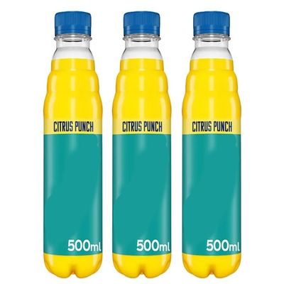 Citrus Punch Flavoured Drink, Gluten-Free, Vegan and Vegetarian, 500ml,Pack Of 3