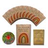20 x Teacher Thank You Seed Packets Wildflower Gift for Students, End of Term Class Gifts, School Leavers, Eco Friendly Appreciation Gift, Personalised Option, Rainbow (20) view 1