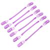 VILLFUL 6pcs Purple Hat Strap Clips for Wind Caps, Anti-Lost Plastic Cap Retainer with Innovative DIY Design, Easy to Carry, for Outdoor Activities and Cycling view 1