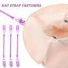 VILLFUL 6pcs Purple Hat Strap Clips for Wind Caps, Anti-Lost Plastic Cap Retainer with Innovative DIY Design, Easy to Carry, for Outdoor Activities and Cycling view 3