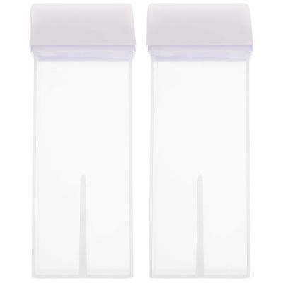 2pcs Depilatory Wax Container with Leak-resistant Lid, ABS