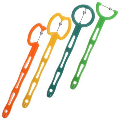 AMUSLESUR 4pcs Oral Muscle Trainer Tongue Exerciser Plastic Retaining Device for Jaw Training and Oral Exercises Improving Speech Accuracy and Muscle Function