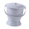 TUXCAXI Innovative Portable Urinal With Easy Carry Handle Designed For Quick Access And Cleanliness Suitable For All Environments Chamber Pot Urine Toilets Urine Bottle Container , Gray , 23.7x23x19cm view 4