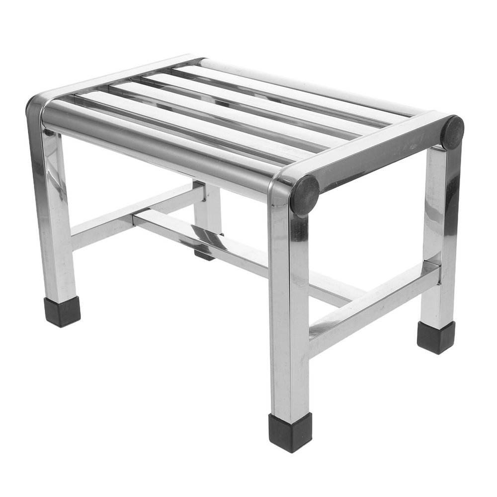 TIDTALEO Stainless Steel Bathroom Shower Stool Non Slip Waterproof Bath Seat with Space Saving Design and Modern Stylish Look, for Spa and Family Use, Suitable for Seniors